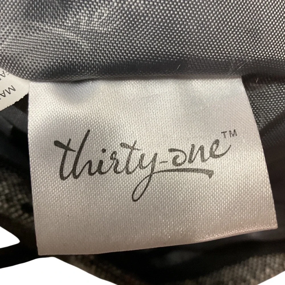 thirty-one‎ Women's Black Tweed Dot Casual Top Handle Crossbody Bag One Size